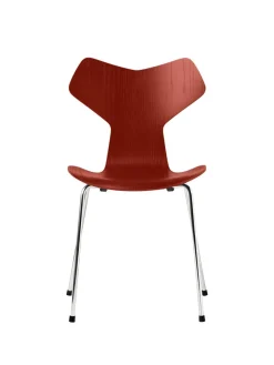 Fritz Hansen 3130 Grand Prix stol i farvet ask af Arne Jacobsen