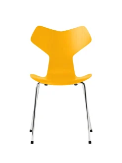 Fritz Hansen 3130 Grand Prix stol i farvet ask af Arne Jacobsen
