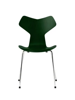 Fritz Hansen 3130 Grand Prix stol i farvet ask af Arne Jacobsen