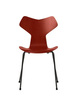 Fritz Hansen 3130 Grand Prix stol i farvet ask af Arne Jacobsen