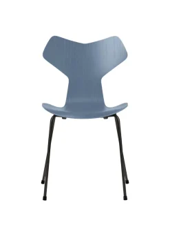 Fritz Hansen 3130 Grand Prix stol i farvet ask af Arne Jacobsen