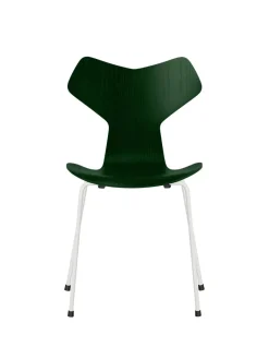 Fritz Hansen 3130 Grand Prix stol i farvet ask af Arne Jacobsen