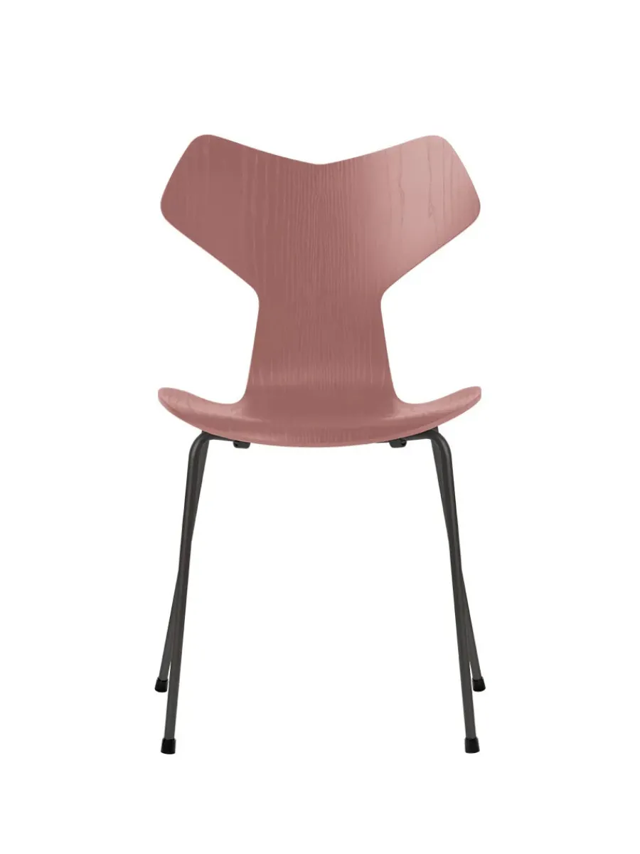 Fritz Hansen 3130 Grand Prix stol i farvet ask af Arne Jacobsen