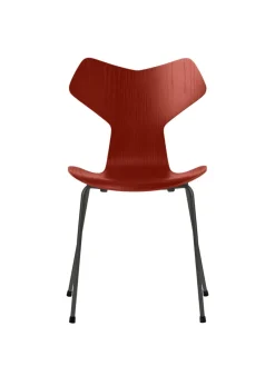 Fritz Hansen 3130 Grand Prix stol i farvet ask af Arne Jacobsen