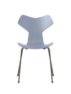 Fritz Hansen 3130 Grand Prix stol i farvet ask af Arne Jacobsen