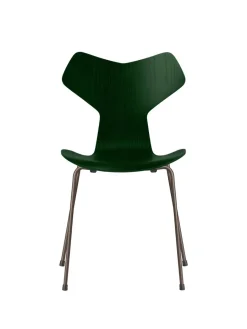Fritz Hansen 3130 Grand Prix stol i farvet ask af Arne Jacobsen