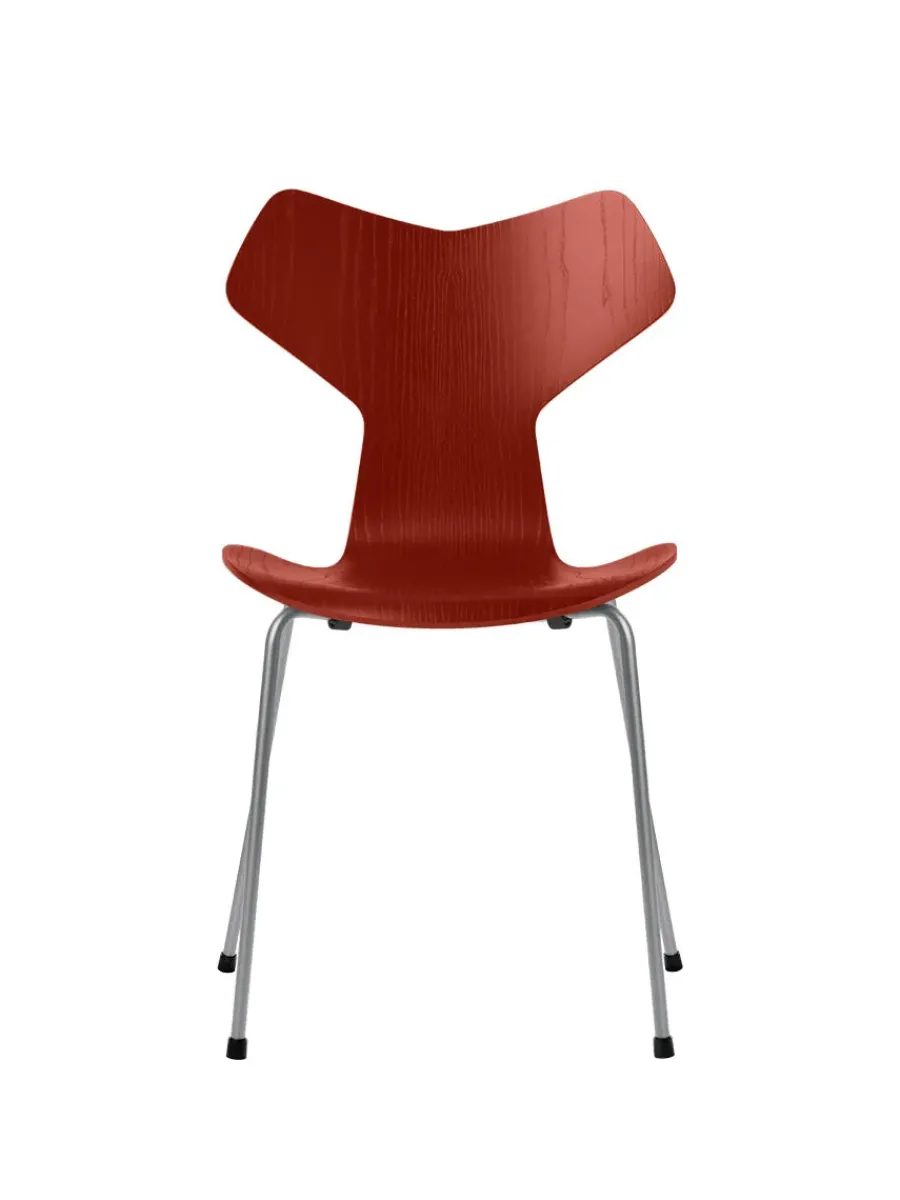 Fritz Hansen 3130 Grand Prix stol i farvet ask af Arne Jacobsen