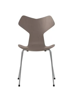Fritz Hansen 3130 Grand Prix stol i farvet ask af Arne Jacobsen