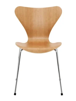 Fritz Hansen 3107 Serie 7 Stol, naturfiner af Arne Jacobsen Hot