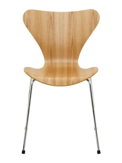 Fritz Hansen 3107 Serie 7 Stol, naturfiner af Arne Jacobsen Hot