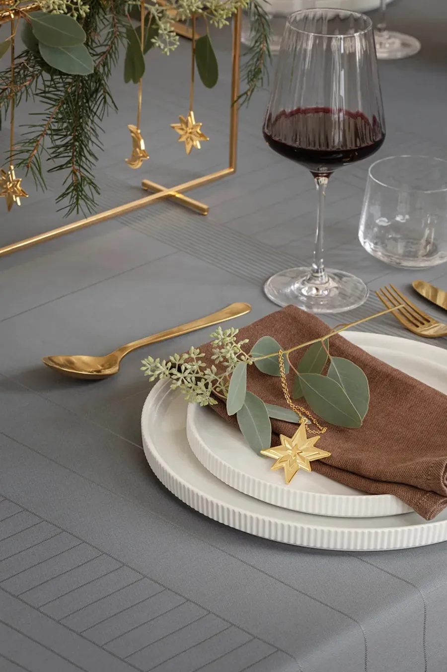 Georg Jensen 2024 Stjerne Lyseholder, guldbelagt fra Clearance