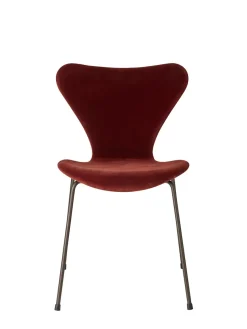 Fritz Hansen 3107 Stol, fuldpolstret velour af Arne Jacobsen Clearance