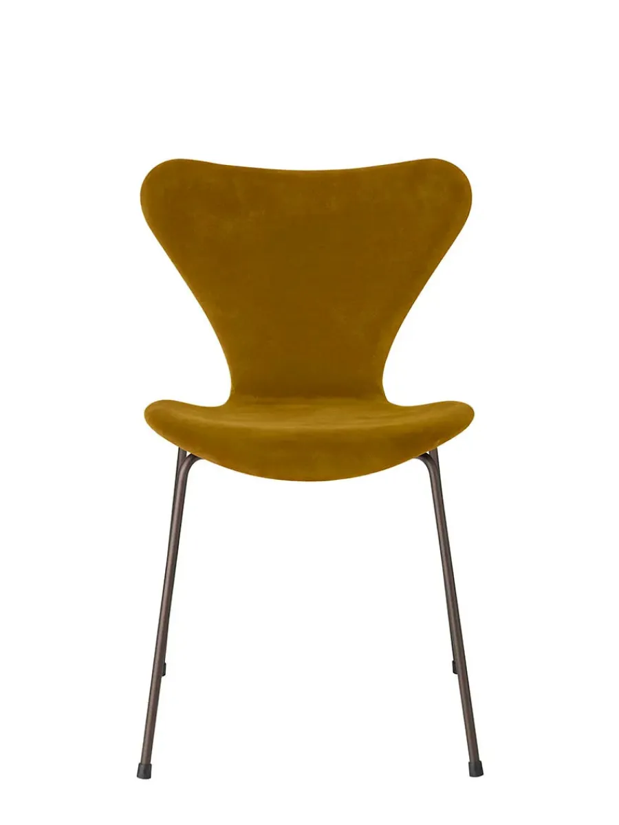Fritz Hansen 3107 Stol, fuldpolstret velour af Arne Jacobsen Clearance