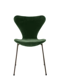Fritz Hansen 3107 Stol, fuldpolstret velour af Arne Jacobsen Clearance