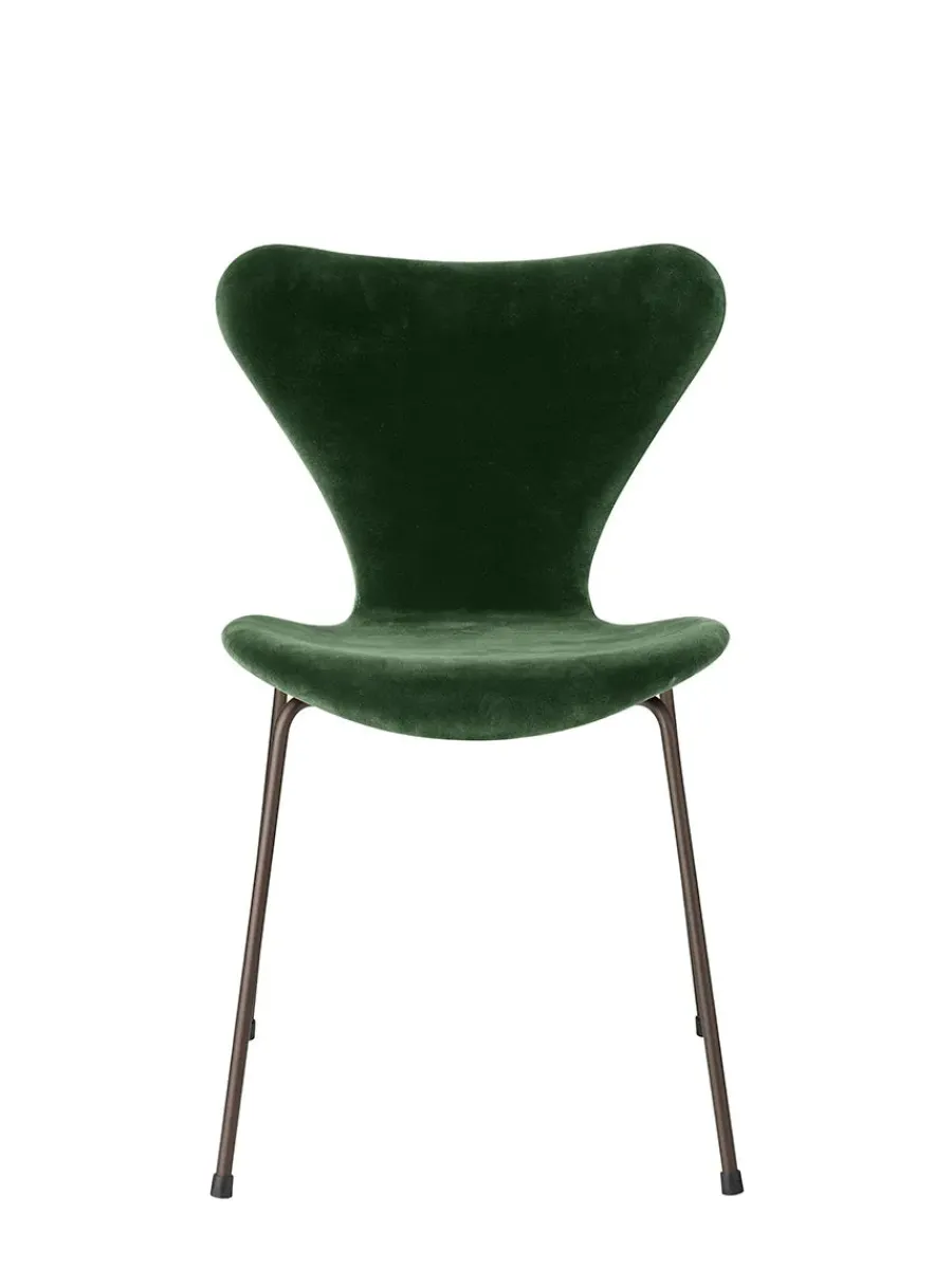 Fritz Hansen 3107 Stol, fuldpolstret velour af Arne Jacobsen Clearance
