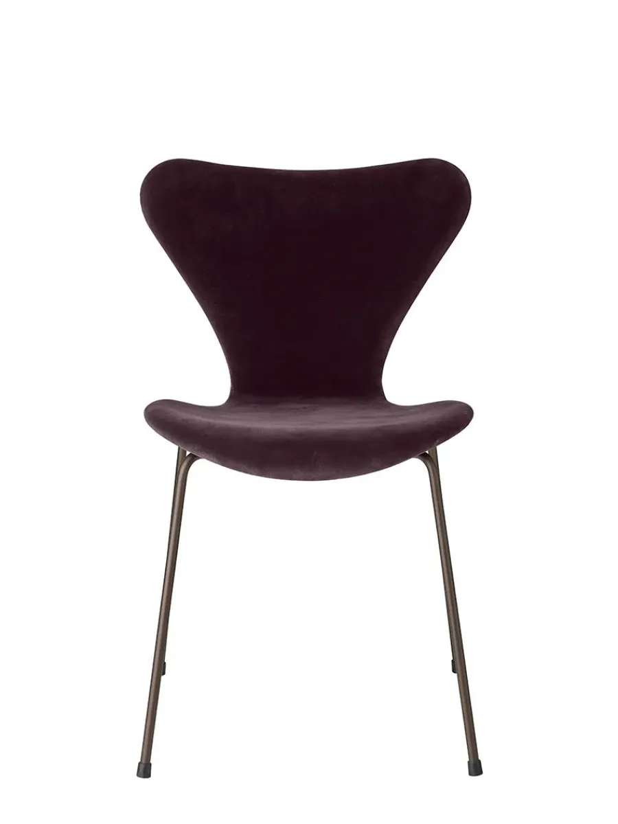 Fritz Hansen 3107 Stol, fuldpolstret velour af Arne Jacobsen Clearance