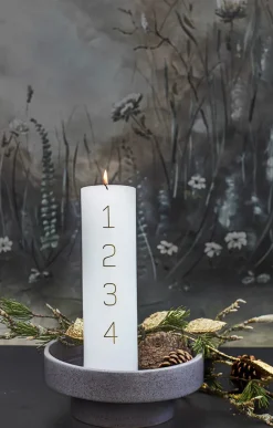Kunstindustrien Adventslys, sorte tal fra