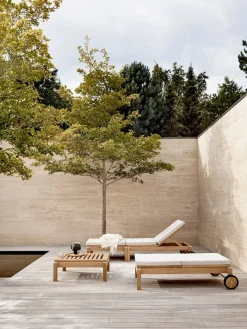 Carl Hansen & Søn AH604F Outdoor Lounger Fodskammel fra Outlet