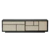 Design House Stockholm Air Sideboard Low, black/cane fra Discount