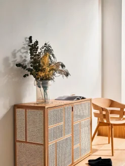 Design House Stockholm Air Sideboard, oak/cane fra