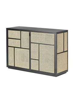 Design House Stockholm Air Sideboard, white/cane fra Outlet