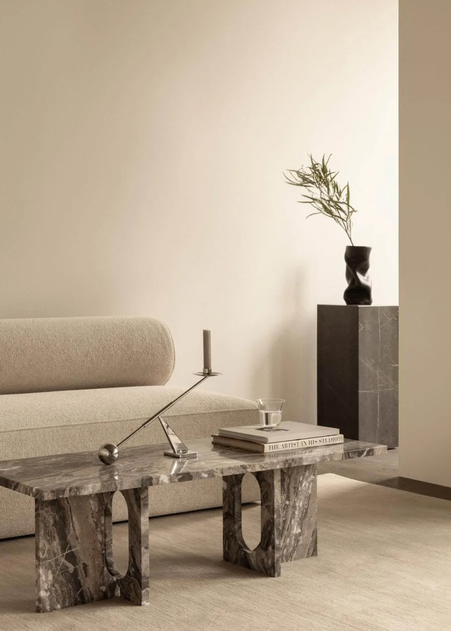 Audo Copenhagen Androgyne Lounge Table, stone/marble fra Sale