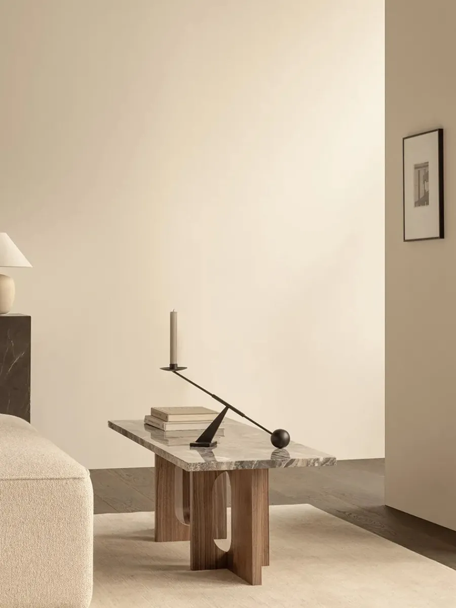 Audo Copenhagen Androgyne Lounge Table, stone/marble fra Sale