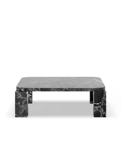 New Works Atlas Sofabord 820x820, Costa Black Marble fra