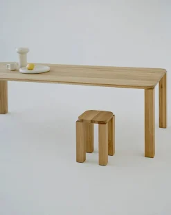 New Works Atlas Spisebord 2500x950, Natural Oak fra Outlet