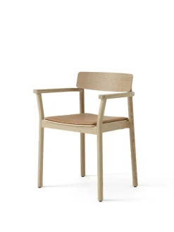 &Tradition Betty TK11 Spisebordsstol, eg/cognac læder fra New