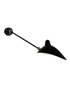 Editions Serge Mouille Big Wall Lamp w/1 Arm, 2 Rotula af Serge Mouille New