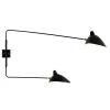 Editions Serge Mouille Big Wall Lamp w/2 Rotating Straight Arms af Serge Mouille Best
