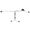 Editions Serge Mouille Big Wall Lamp w/5 Rotating Straight Arms af Serge Mouille Online