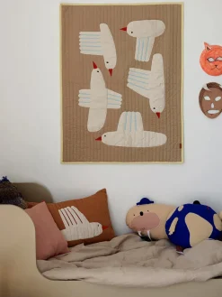 Ferm Living Bird quiltet pude fra Sale