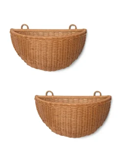 Ferm Living Braided Wall Pockets, sæt af 2 fra Best