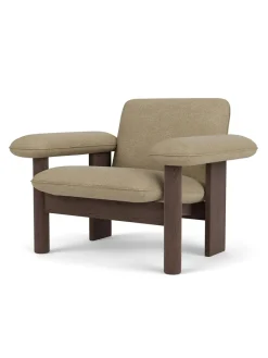 Audo Copenhagen Brasilia Lounge Chair, low back, sheepskin fra New