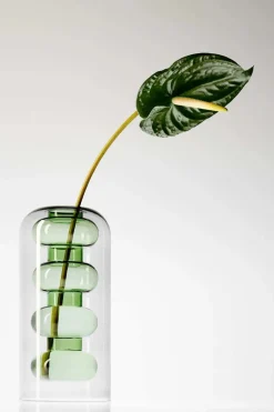 Tom Dixon Bump Vase Tall Green fra Sale