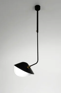 Editions Serge Mouille Ceiling Lamp Bookshelves Curved af Serge Mouille Outlet