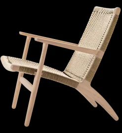 Carl Hansen & Søn CH25 Loungestol, eg hvidolie af Hans J. Wegner New