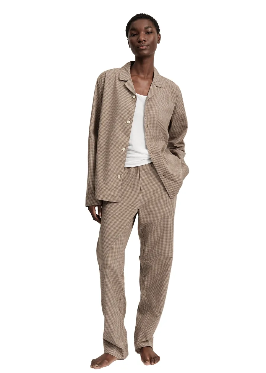 Aiayu Classic Pyjamas Check – Mix Fossil fra Sale