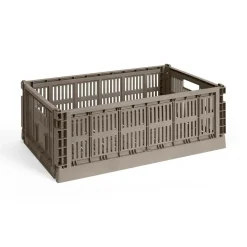 HAY Colour Crate Large, Warm grey fra Discount