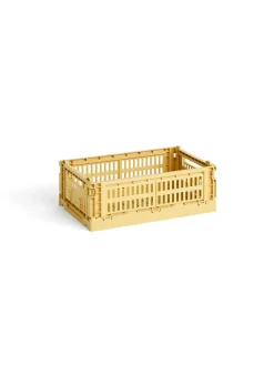 HAY Colour crate S, golden yellow fra Online