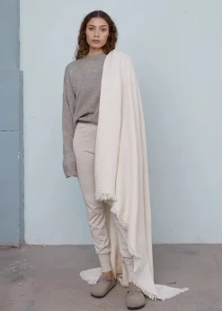 Aiayu Cotton throw, Pure Ecru fra New