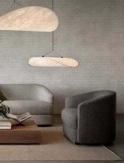 New Works Covent Lænestol, dark taupe fra Best