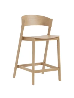 Muuto Cover Counter Stool, oak fra New