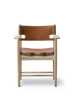 Fredericia Furniture Den Spanske Spisebordsstol med armlæn af Børge Mogensen Best