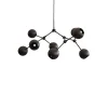 101 Copenhagen Drop Chandelier Globe, Mini, Burned Black fra Discount