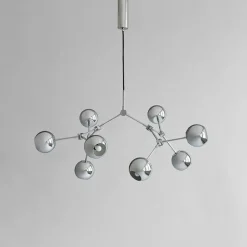 101 Copenhagen Drop Chandelier Globe, Mini, Burned Black fra Discount