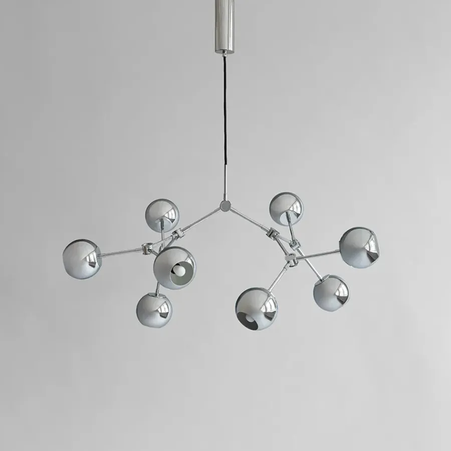 101 Copenhagen Drop Chandelier Globe, Mini, Burned Black fra Discount