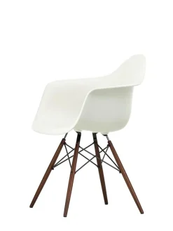 Vitra Eames Plastic Armchair DAW, mørk ahorn/white fra